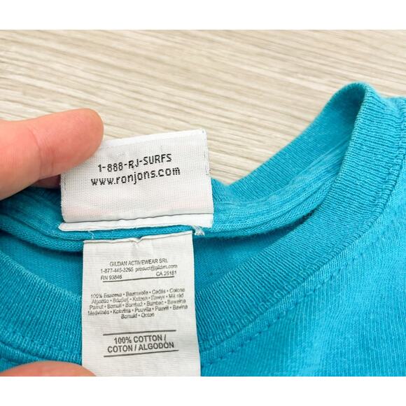 Vintage Ron Jon Surf Shop One of a Kind Beach T-Shirt Men's Size Medium Blue - Picture 7 of 8